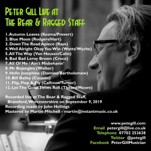 Peter Gill Live at the Bear & Ragged Staff